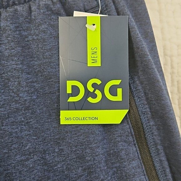 DSG Daily Jogger Men's 2XL Navy Blue Elastic Waist NEW Cuffed Hem NWT Zipper Pkt - Picture 6 of 16